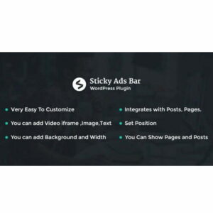 Sticky Ads Bar - WordPress Plugin